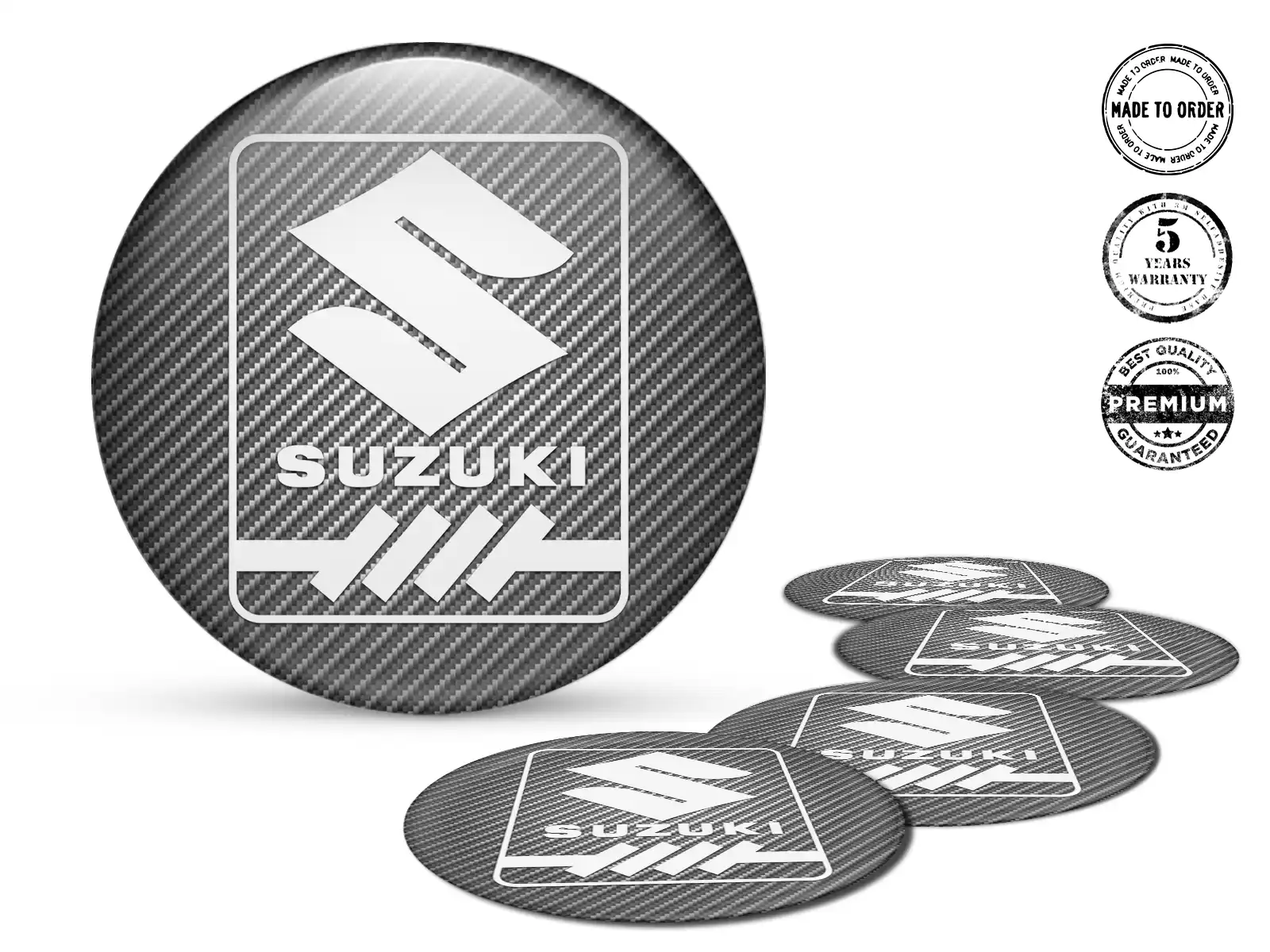 Suzuki Emblema de Rueda Versión Diseño de Cúpula Alta Calidad
